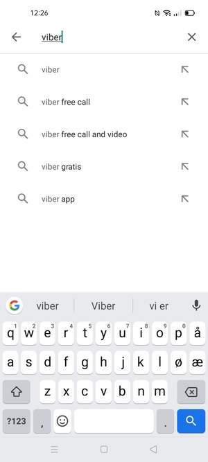 Skriv inn applikasjonsnavnet og velg Søk