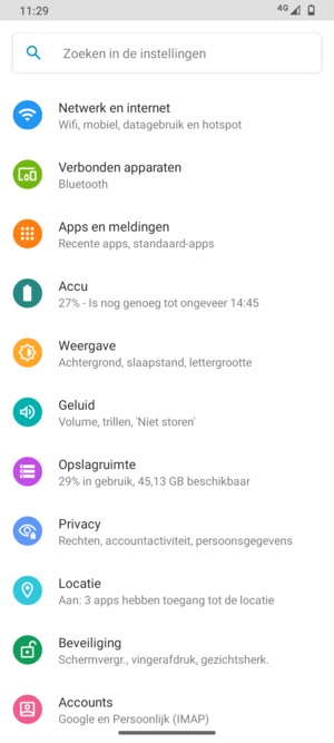 Selecteer Netwerk en internet