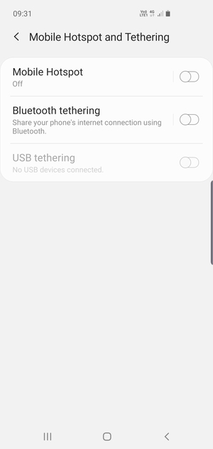 Select Mobile Hotspot