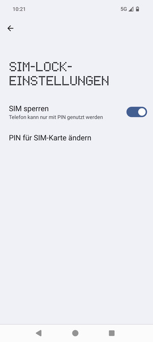 Wählen Sie PIN für SIM-Karte ändern