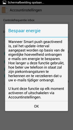 Als uw scherm er zo uitziet, selecteer OK
