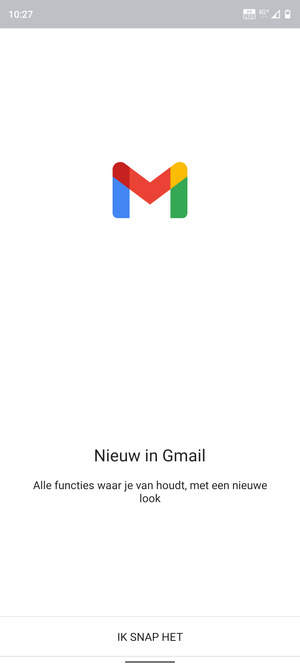 Selecteer IK SNAP HET