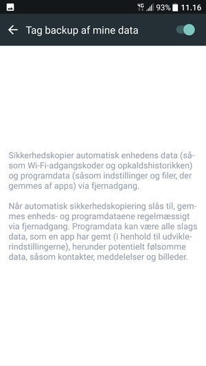 Vælg Tilbage-knappen