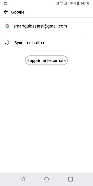 Sélectionnez Synchronisation
