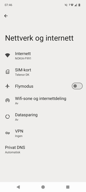 Velg SIM-kort