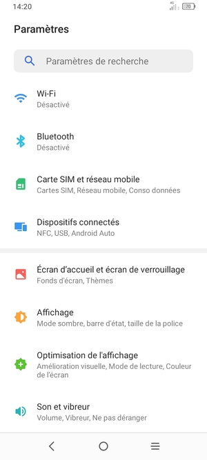 Sélectionnez Wi-Fi