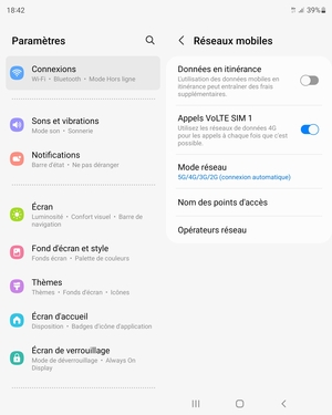 Sélectionnez Nom des points d'accès