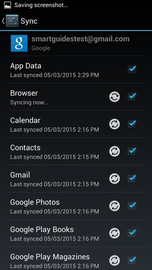 Your contacts from Google will now be synced to your BLU