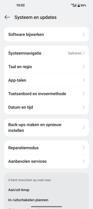 Selecteer Software bijwerken