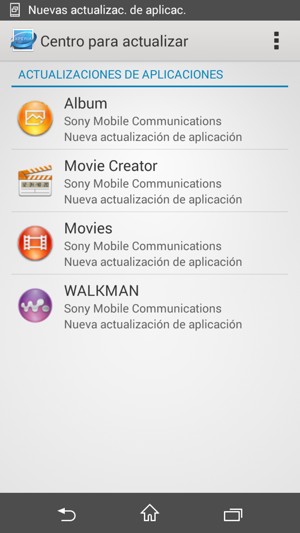 Si el teléfono no está actualizado, seleccione las actualizaciones y siga las instrucciones que aparecen en pantalla.