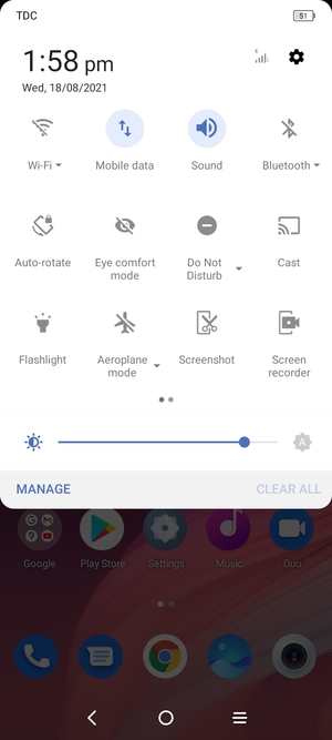 Select Sound to change to vibration mode