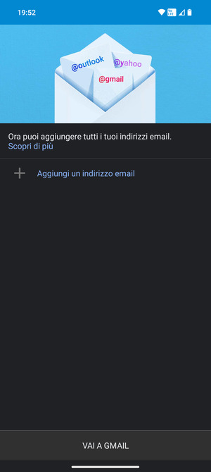 Seleziona Aggiungi un indirizzo email