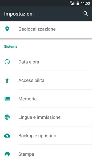 Scorri e seleziona Backup e ripristino
