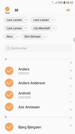Sélectionnez OK