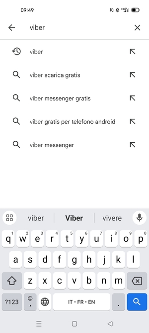 Inserisci il nome dell'app e seleziona Ricerca