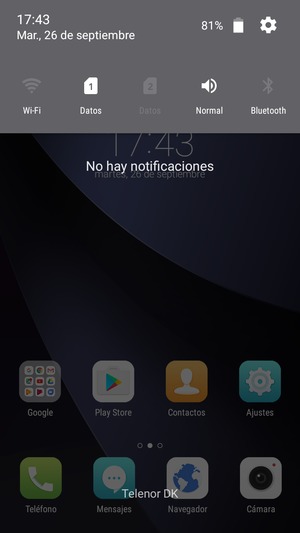 Deslice hacia abajo el menú superior de nuevo
