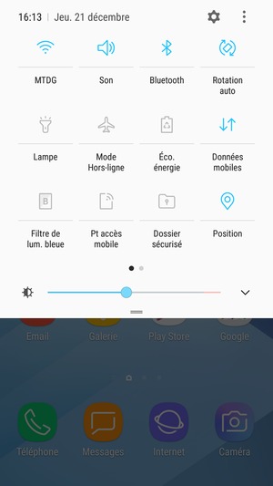 Désactiver Wi-Fi et Bluetooth