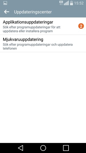 Välj Mjukvaruuppdatering