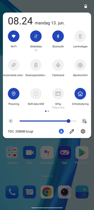 Slå Wi-Fi og Bluetooth fra