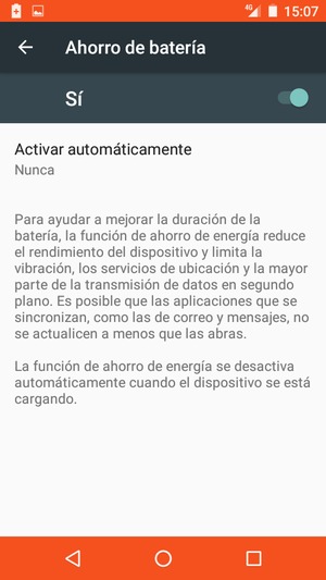 Active Ahorro de batería