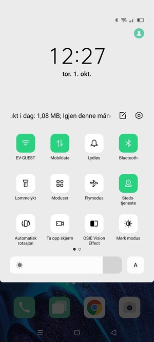 Slå av Wi-Fi og Bluetooth