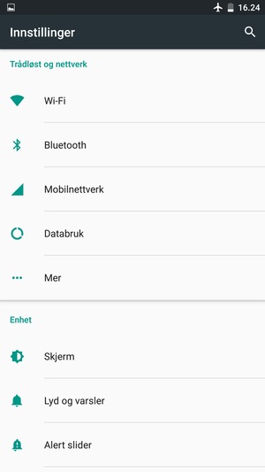 Velg Mobilnettverk
