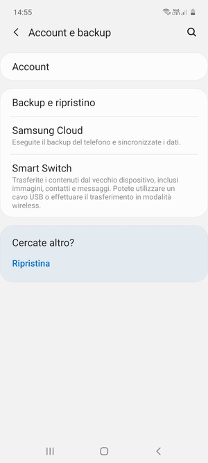 Seleziona Account