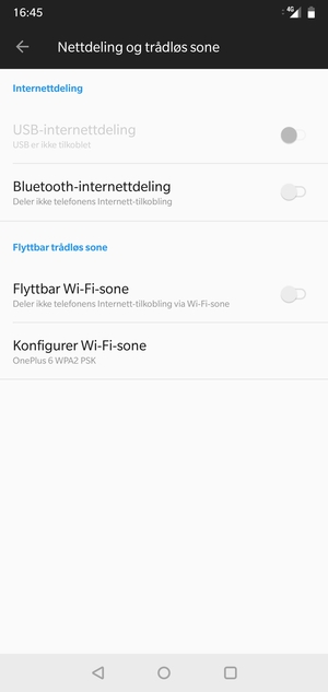 Velg Konfigurer Wi-Fi-sone