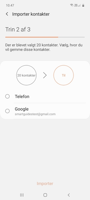 Vælg Google