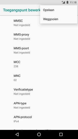 Selecteer Opslaan