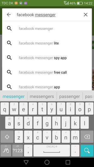 Enter the app name and select Search