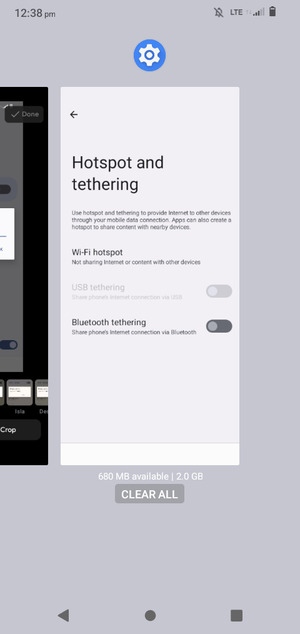 Select CLEAR ALL to  close all running apps