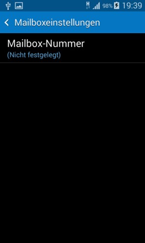 Wählen Sie Mailbox-Nummer