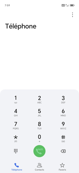 Appuyez longuement sur le numéro 1