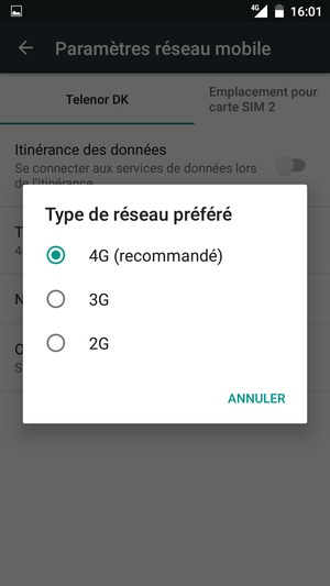 Sélectionnez votre option préférée
