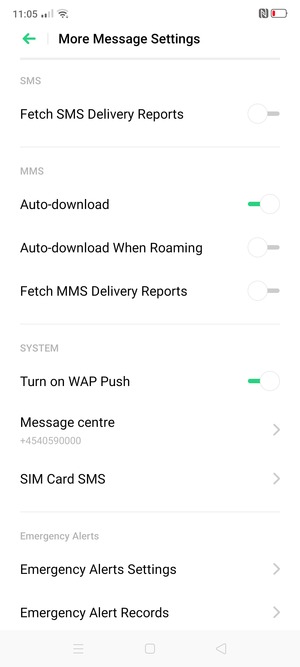 Select Message centre