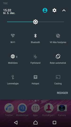 Vælg Bluetooth