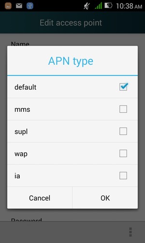 Check the default checkbox and select OK