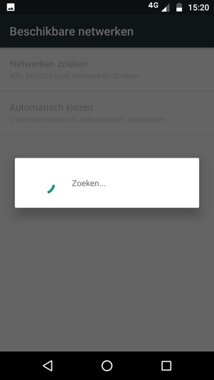 Wacht tot de zoekopdracht beëindigd is