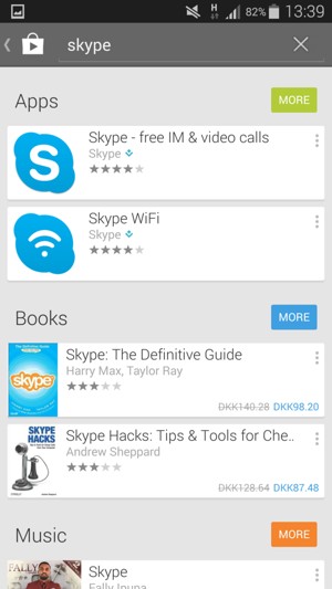 Select the app
