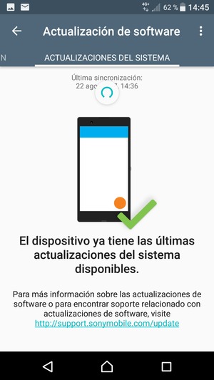 Espere a que la búsqueda termine