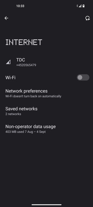 Turn on Wi-Fi