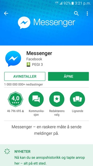 Velg ÅPNE