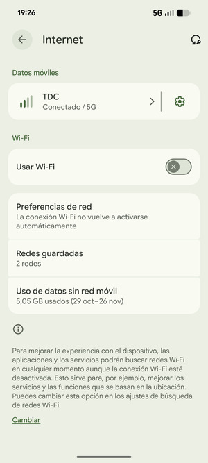 Active Usar Wi-Fi