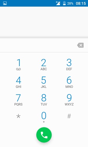 Premi e tieni premuto il numero 1