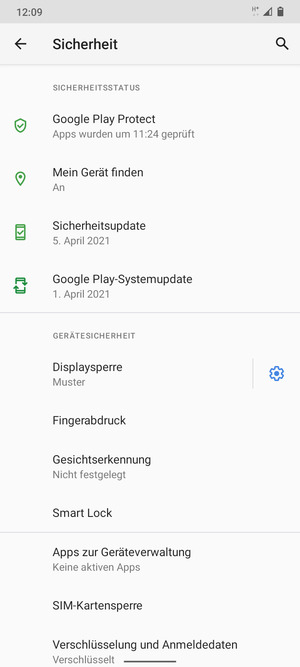 Wählen Sie SIM-Kartensperre