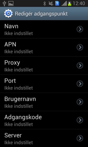 Indtast internet-oplysninger