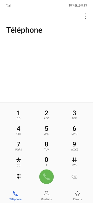 Appuyez longuement sur le numéro 1