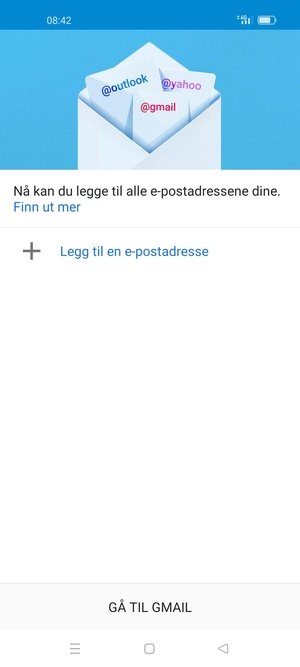 Velg Legg til en e-postadresse