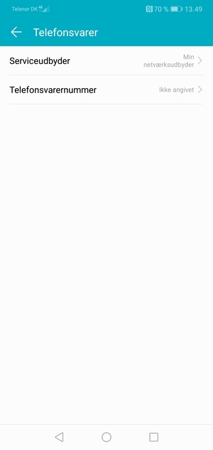 Vælg Telefonsvarernummer